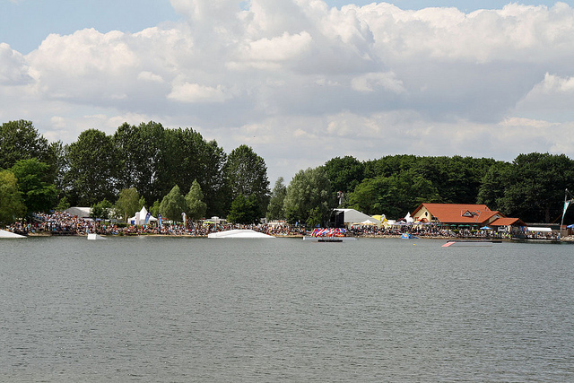 Water Skiing Reitbahnsee Neubrandenburg Mecklenburg Vorpommern Germany