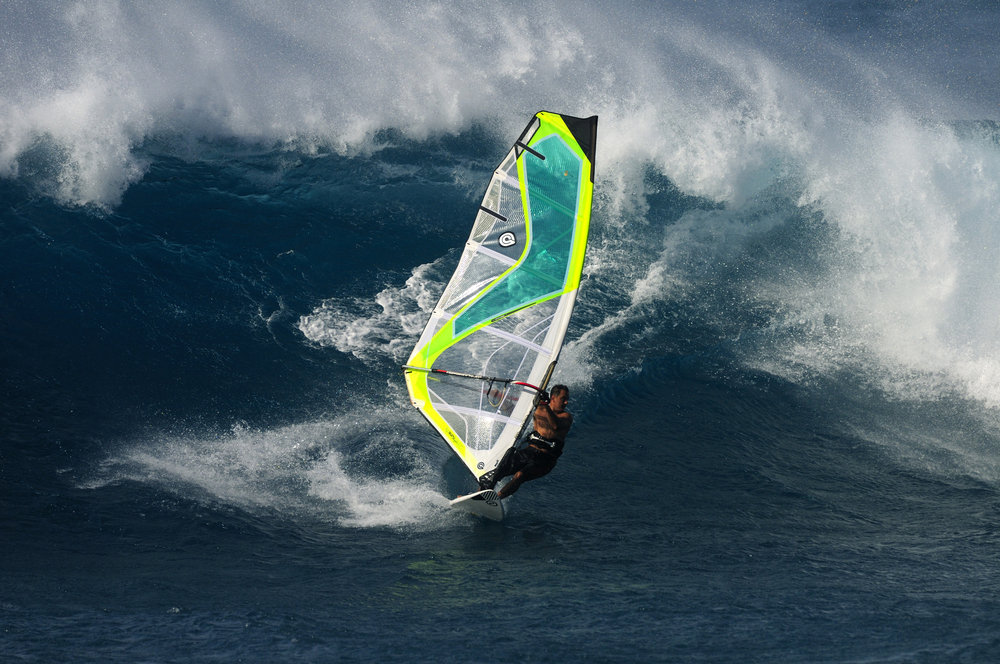 Wind Surfing Hookipa Beach Kahului Hawaii USA