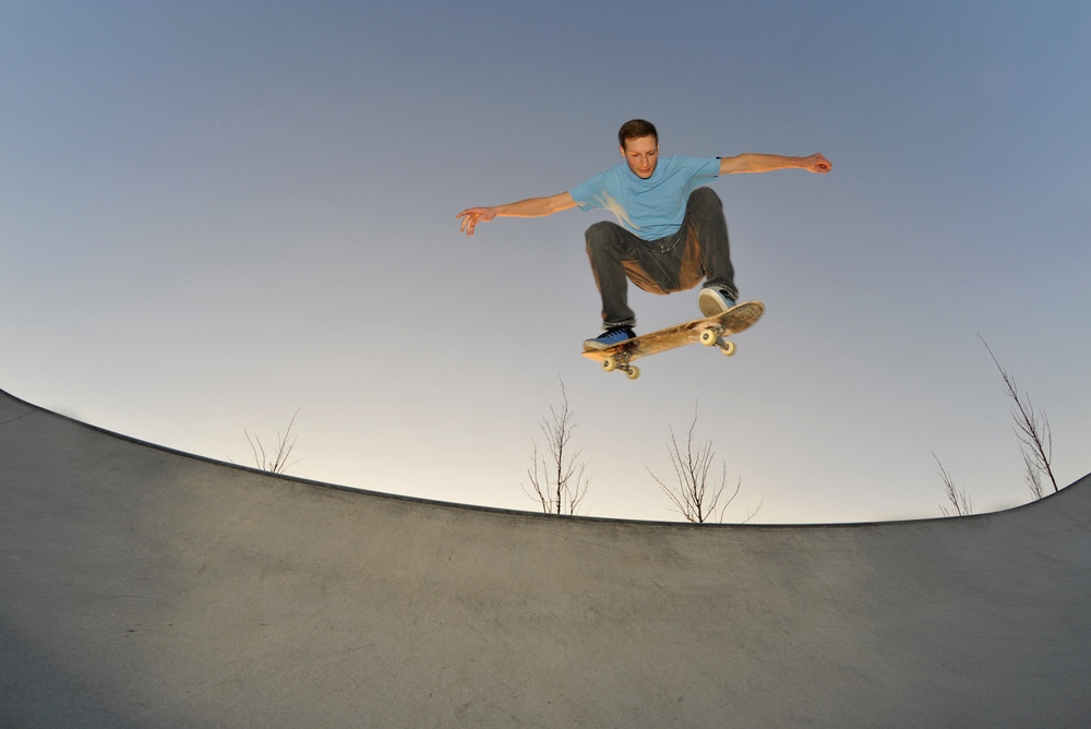 Skate Boarding Washington Way Skatepark Christchurch Canterbury New Zealand