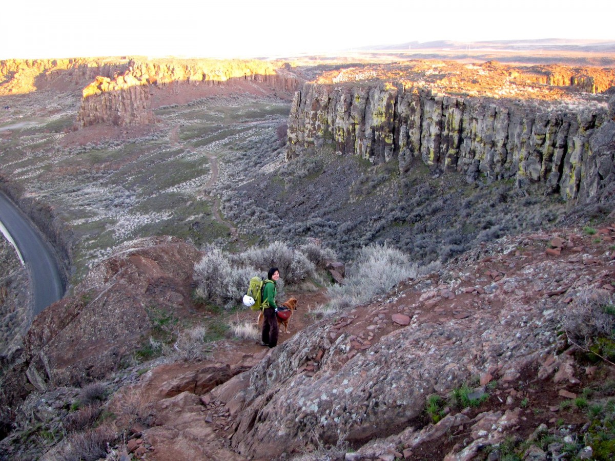 Extreme Hiking Frenchman Coulee Trail Wenatchee Washington USA