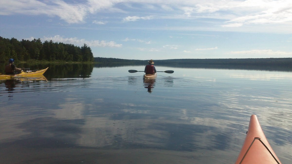 Kayaking Lake Earl Crescent City California USA