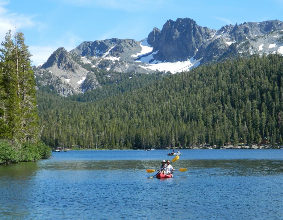 Kayaking Mammoth Lakes Yosemite National Park California USA