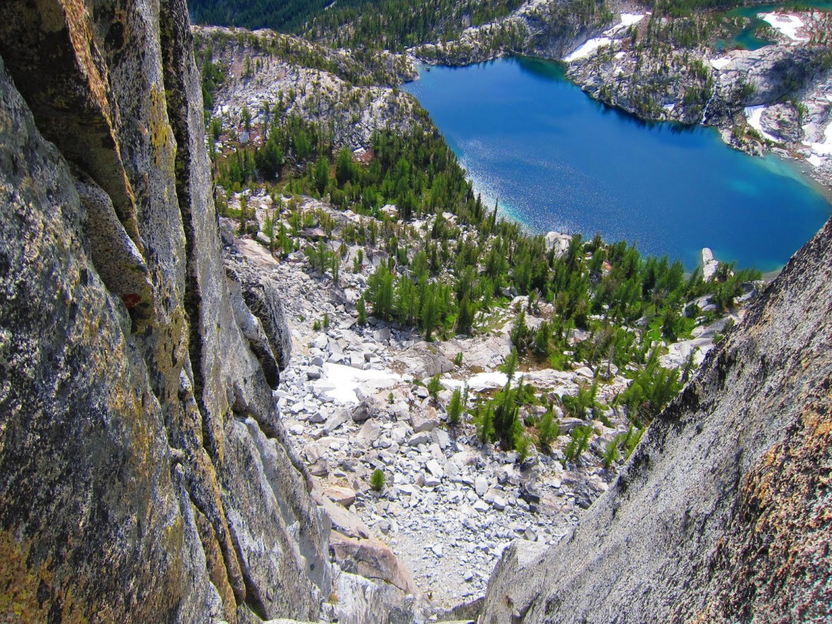 Rock Climbing Prusik Peak StanleyBurgner Route Wenatchee Washington USA