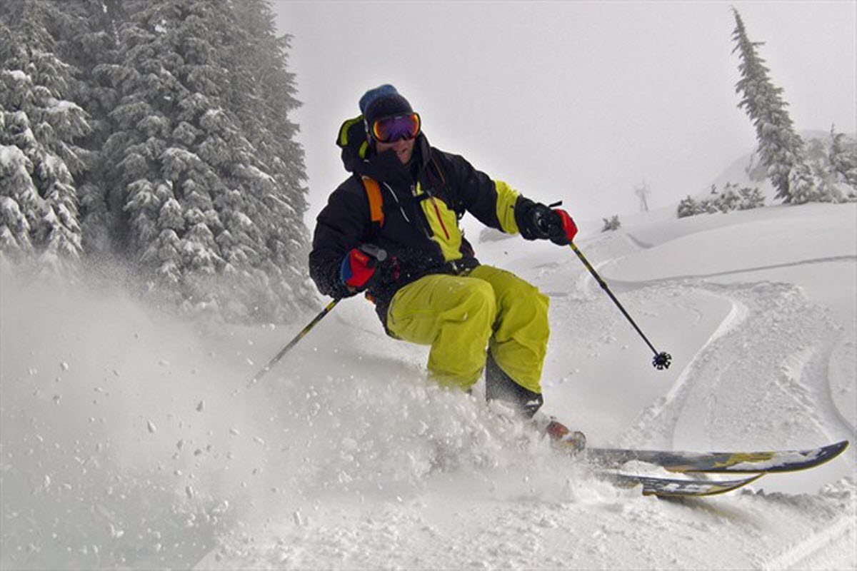 Alpine skiing Sugar Bowl Truckee California USA