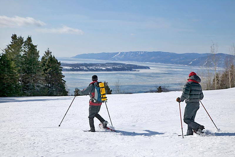 Snow Shoeing Centre de plein air Cap Chat Cap Chat Quebec Canada