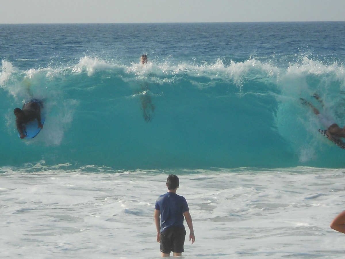 Surfing Kua Bay Kailua Kona Hawaii USA
