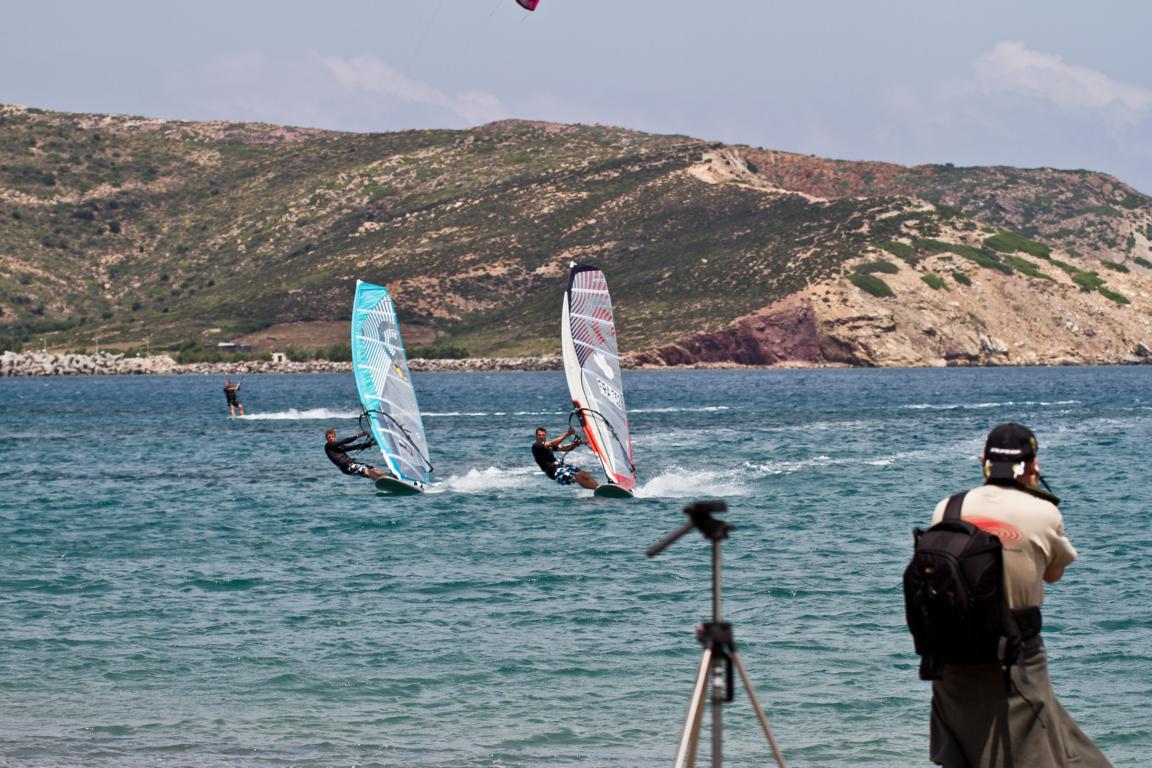 Wind Surfing Kouremenos Beach Sitia Crete Greece