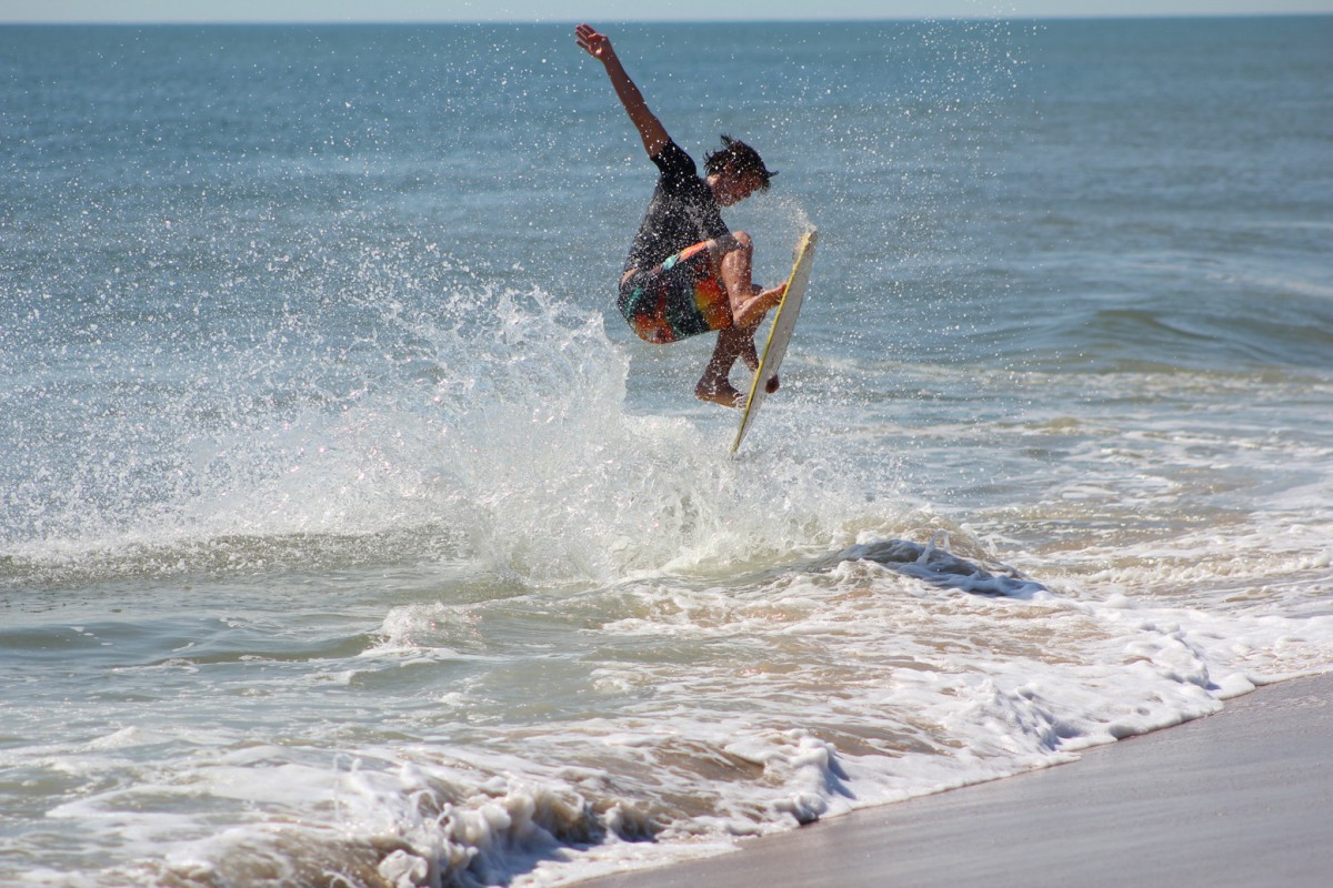 Skimboarding South Beach Miami Florida USA