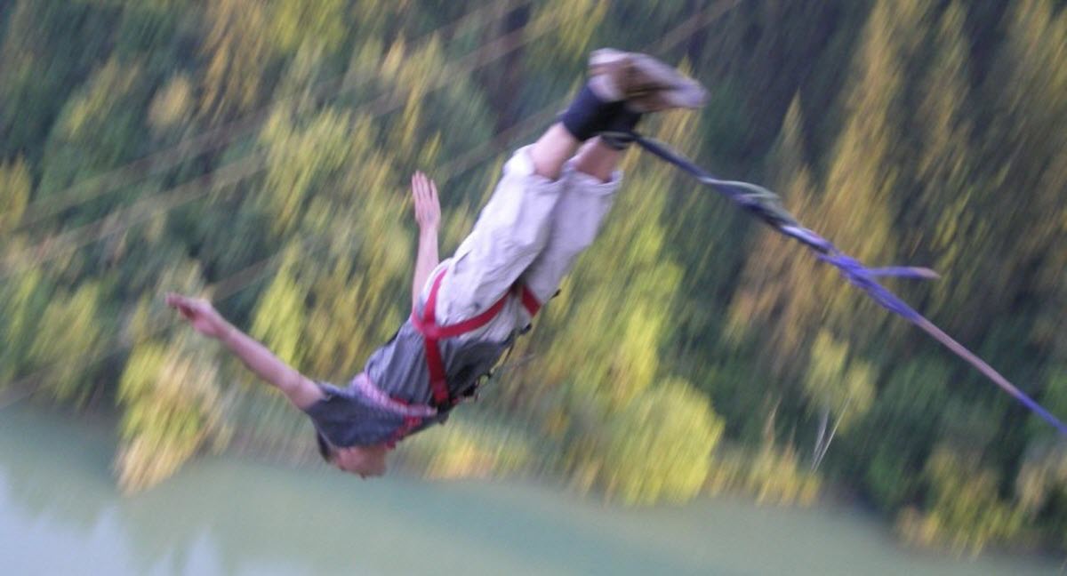 Bungee Jumping Ertingen Stuttgart Baden Wuerttemberg Germany