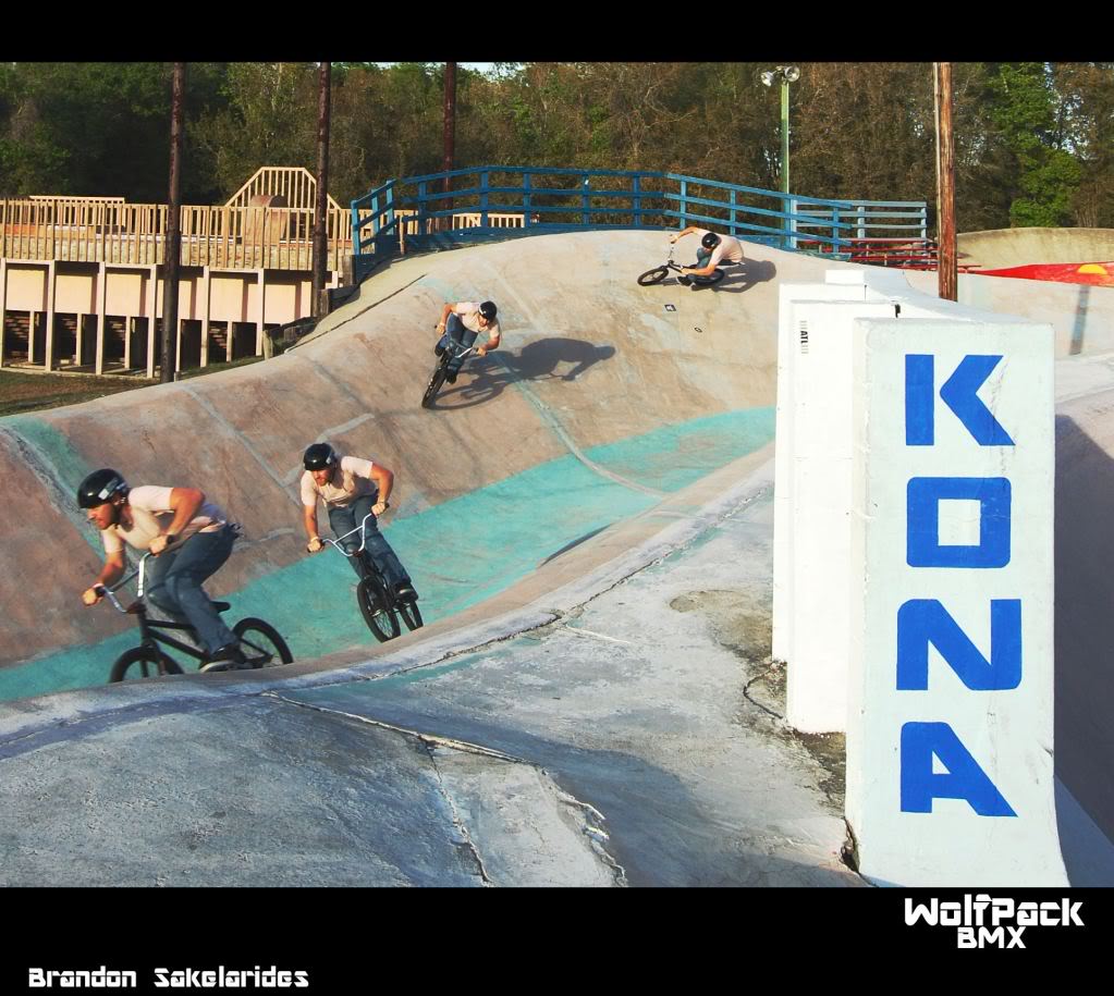 BMX Freestyle Kona Skatepark Jacksonville Florida USA