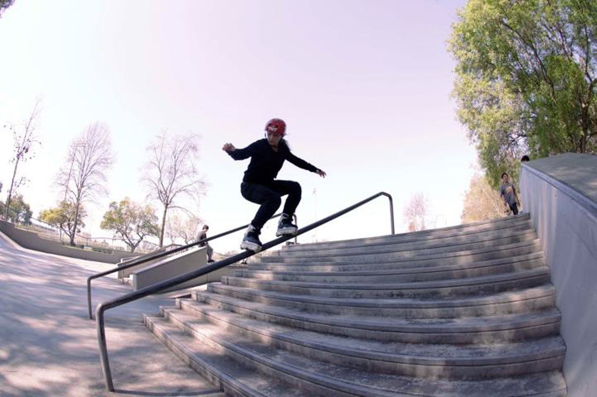 Inline Skating Skate Park de Bordeaux Garonne River Aquitaine France