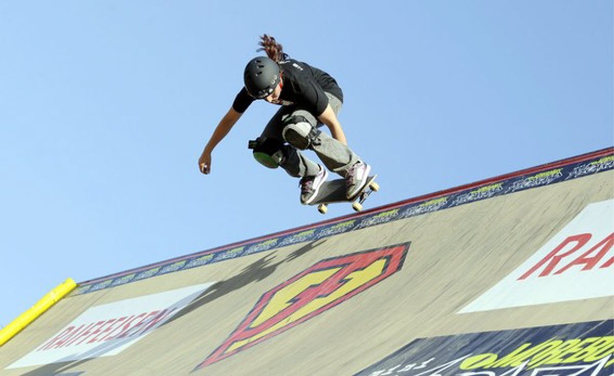Skate Boarding Freestyle Park Allmend Zurich Switzerland