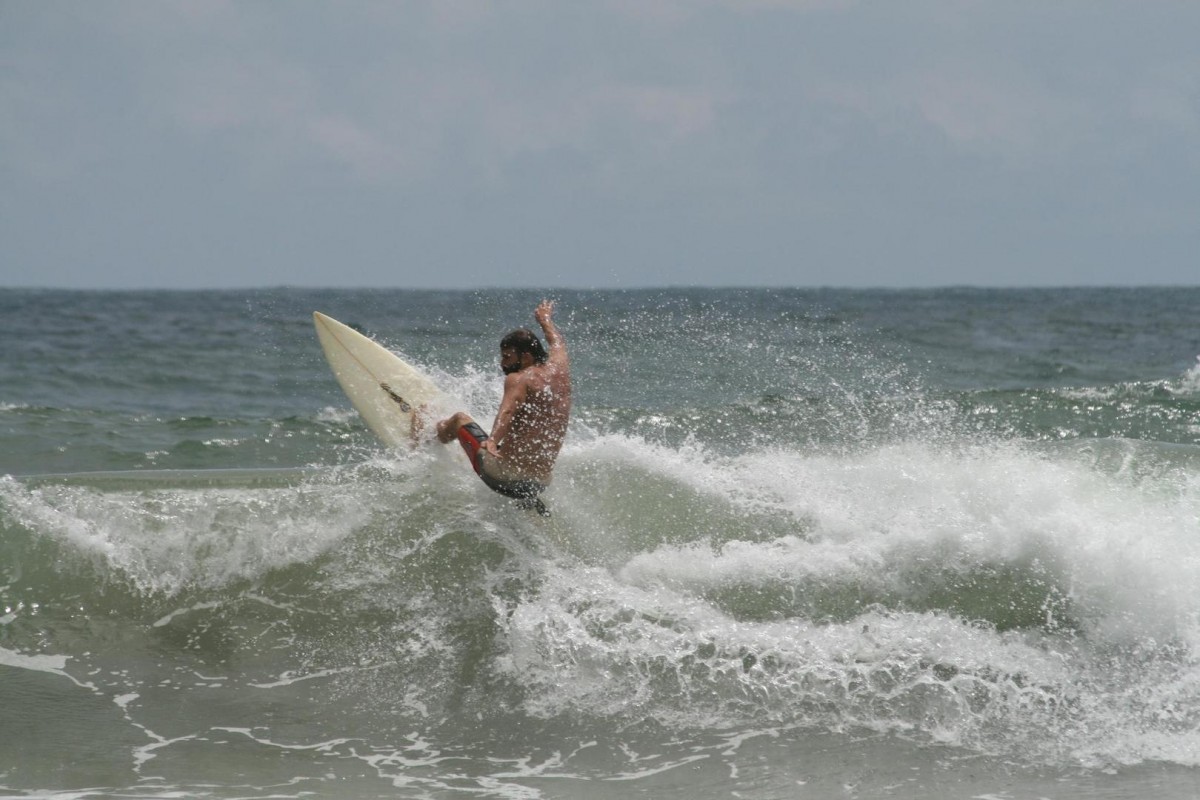 Surfing Spoils Beach Fort Lauderdale Florida USA