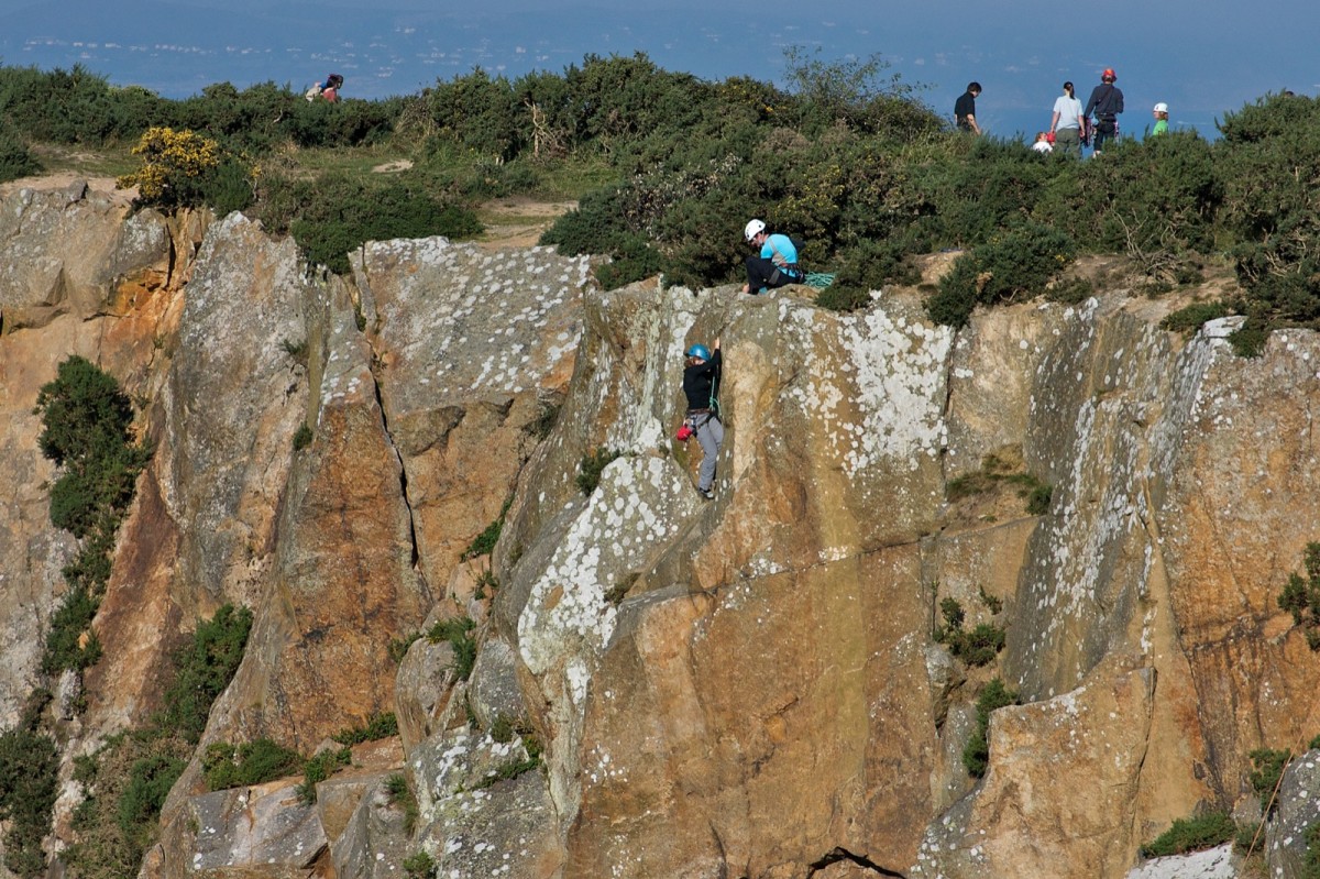 Rock Climbing Dalkey Quarry Dublin Ireland