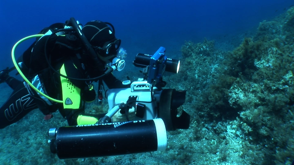 Scuba Diving Keri Caves Zakynthos Island Ionian Islands Greece