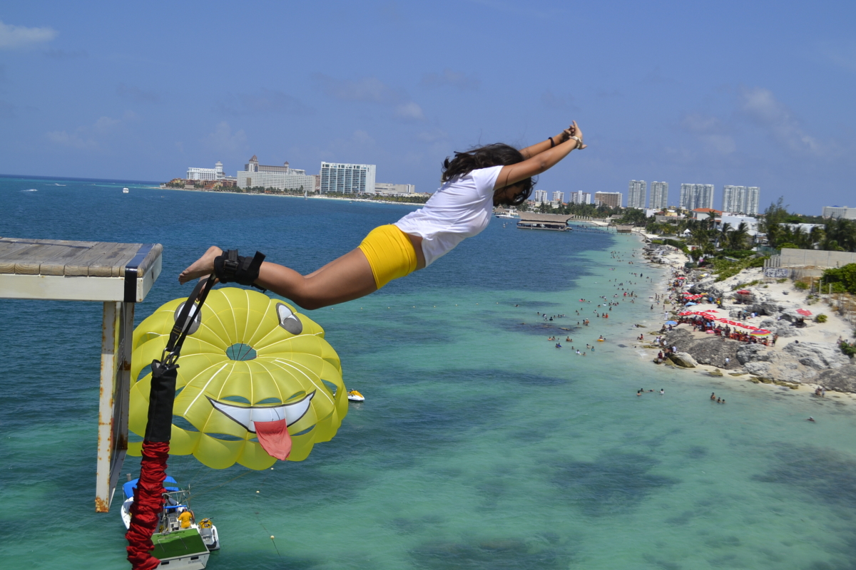 Bungee Jumping Cancun Yucatan Peninsula Quintana Roo Mexico