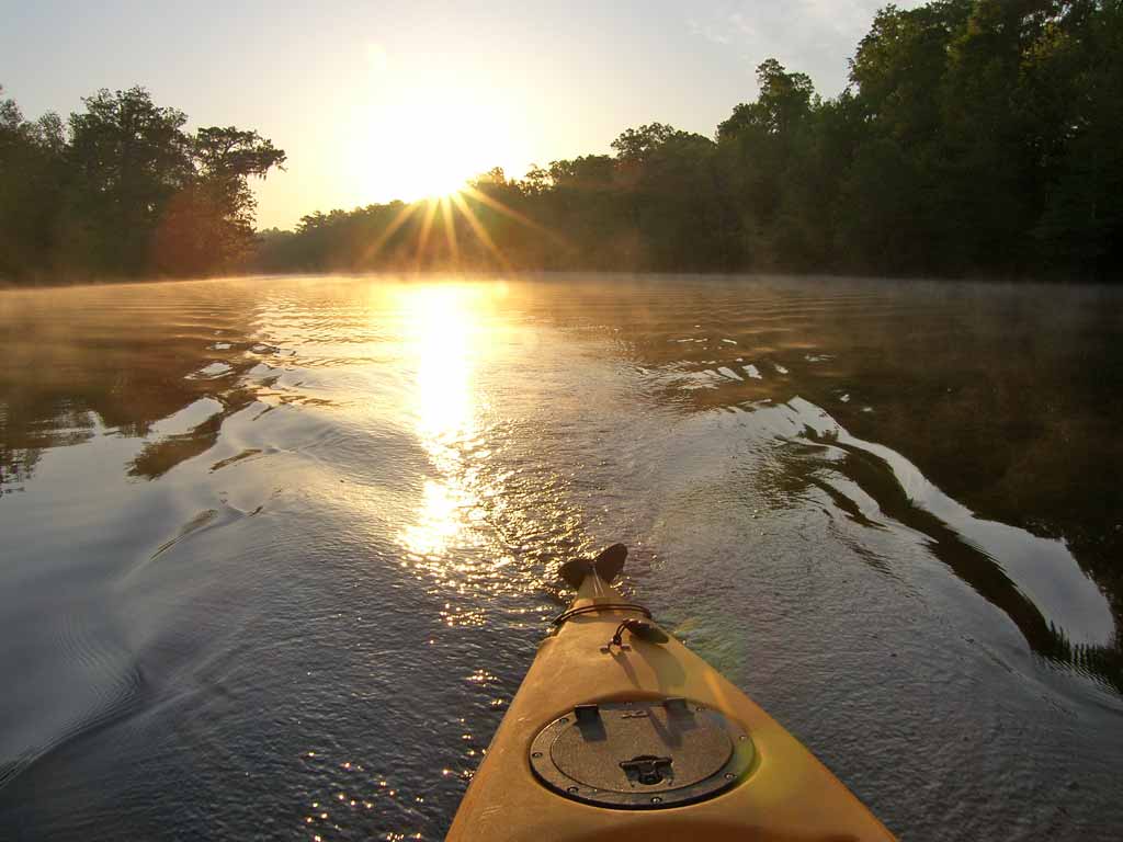 Kayaking Back Bay Biloxi Mississippi USA