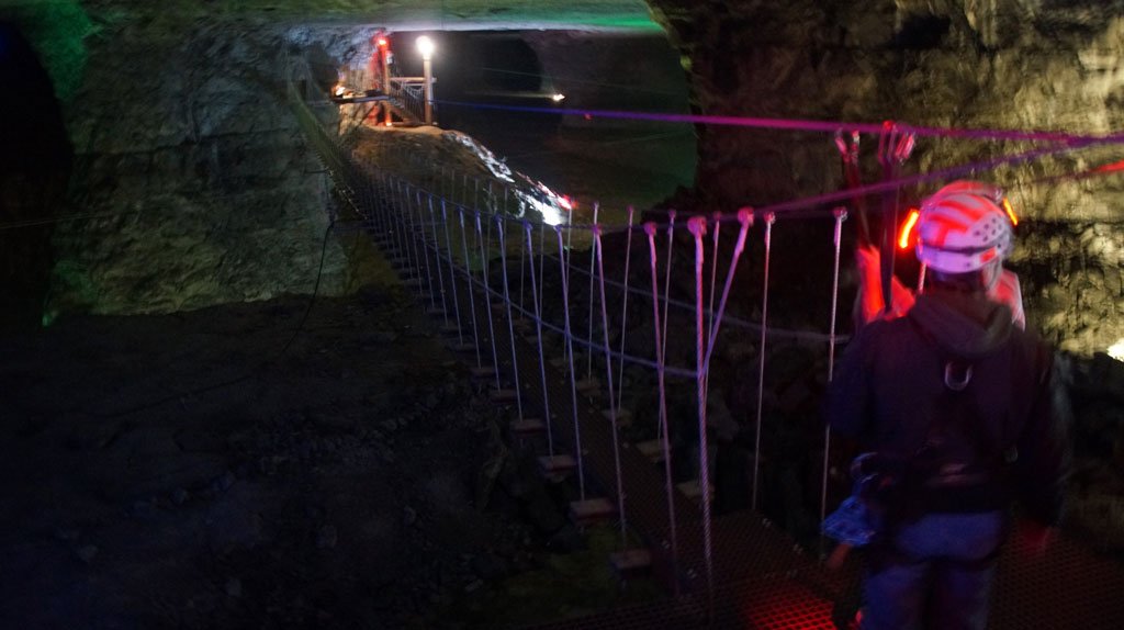 Zip lining Louisville Mega Cavern Louisville Kentucky USA