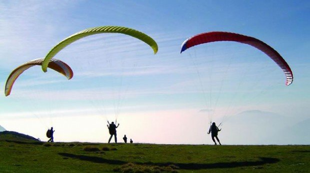 "Paragliding at Malcesine area"