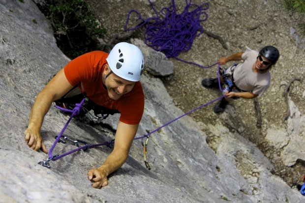 "Rock climbing The Narvau Gorges"