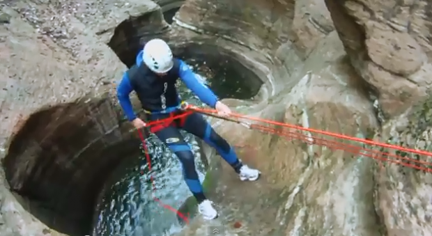 "Canyoning in Tofane area"