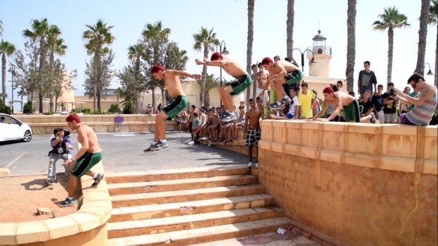 "Le Parkour in Roquetas de Mar"