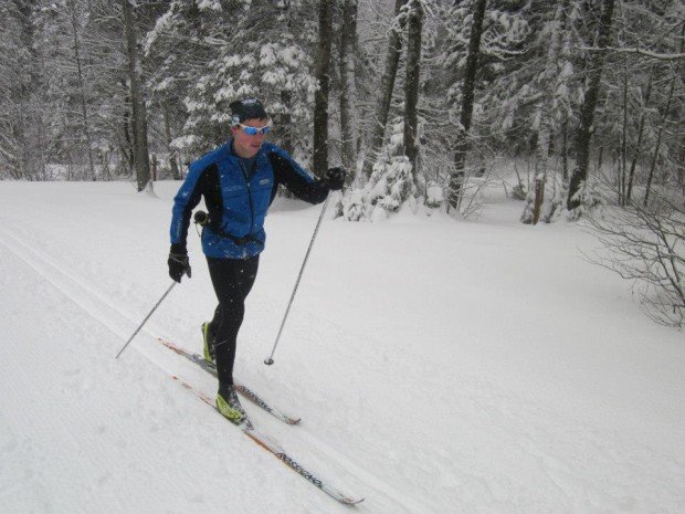 "Cross Country skier at Mont Sainte Anne"