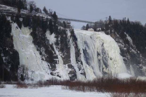 "Climbing the Montmorency Falls"