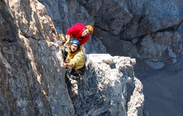 "Mountain Climbing in Sella mountain group"