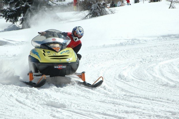 "Snowmobiling in Passo Tonale"