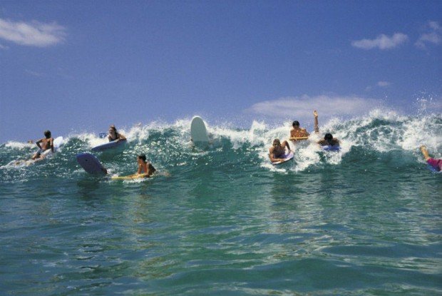 "Bondi Beach, Sydney Surfing"