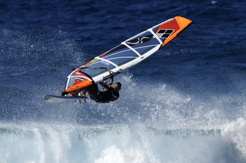 Wind Surfing Paia Bay Kahului Hawaii USA