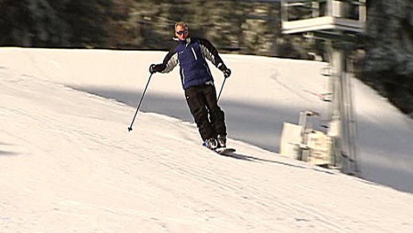 "Skier in Mountain High Ski Resort"