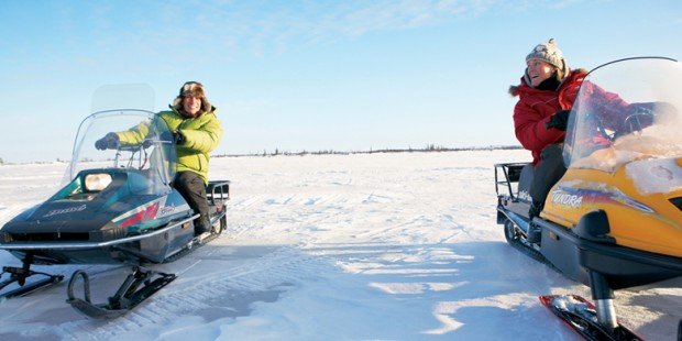 "Snowmobile at Quebec"