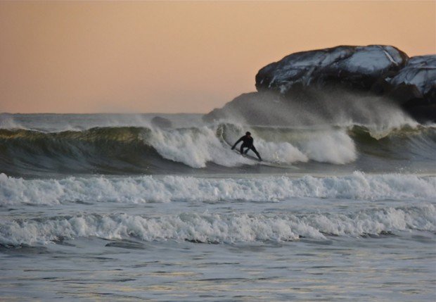 "Surfing at Good Harbor Beach"