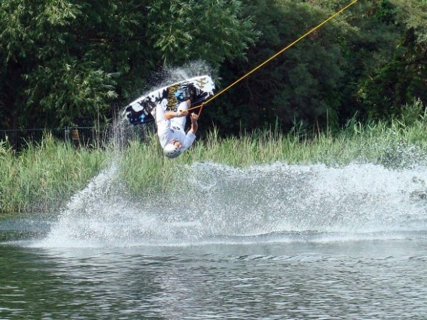 "Wakeboarding at Reitbahnsee, Neubrandenburg"