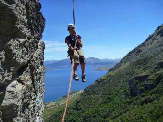 "Abseiling at Queenstown"