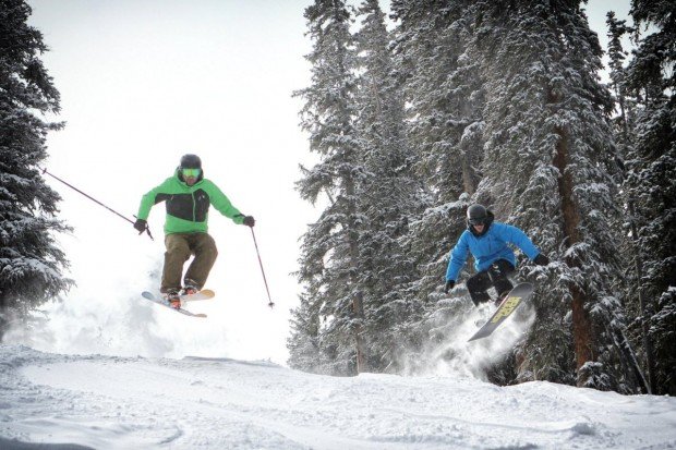 "Alpine Skiers at Copper Mountain"