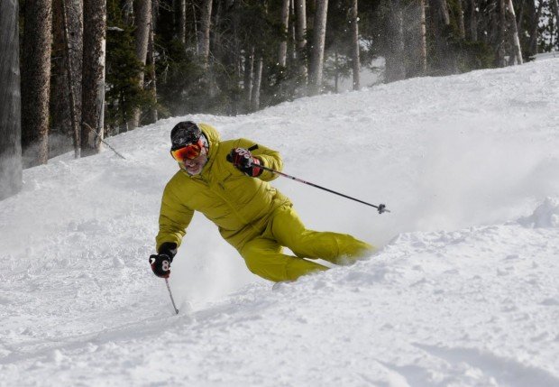 "Alpine Skiing at Dodge Ridge Ski Resort"
