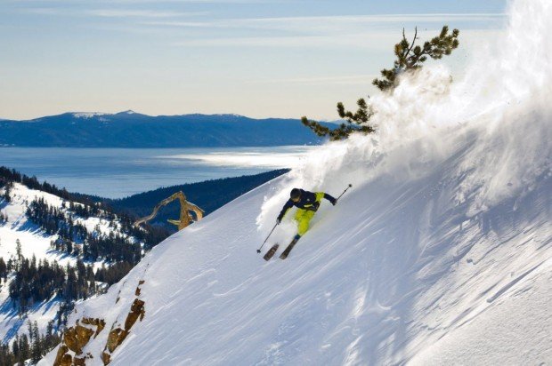 "Alpine Skiing at Squaw Valley Ski Resort"