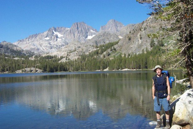"Backpacker at Mammoth Lakes"