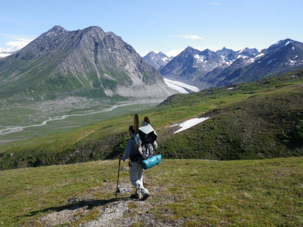 "Backpacker at Mount Eddy"