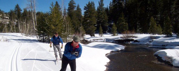 "Cross Country Skiers at Bear Valley"