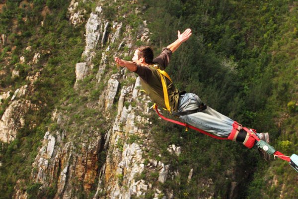 Bungee Jumping Bloukrans Bridge Tsitsikamma Western Cape South Africa