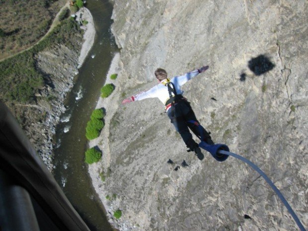 "Bungee Jumping over Nevis Gorge"