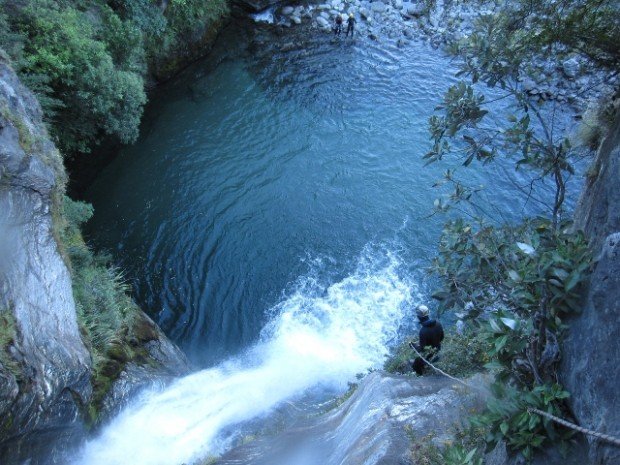 "Canyoning at Leaping Burn, Wanaka"