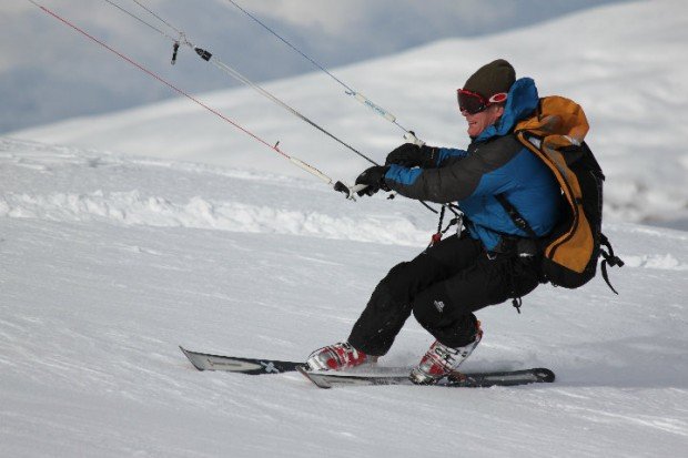 "Cardrona, Snow-Kiting"