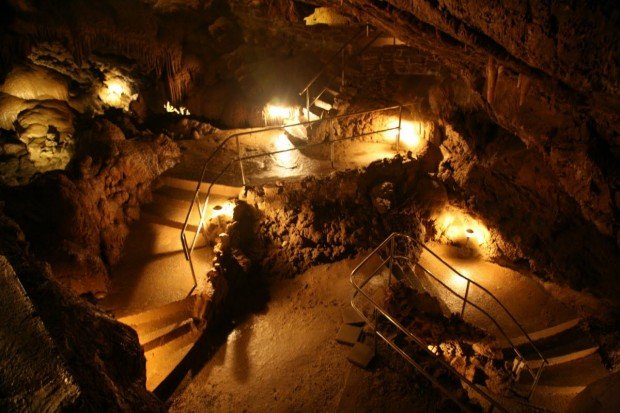 "Caving at Lake Shasta"