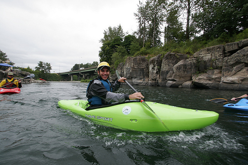 "Clackamas River, Kayaking"