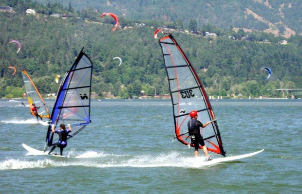 "Crescent City Harbor Wind Surfing"